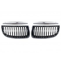 CrazyTheGod 3-Series E90/E91 Fifth generation 2005-2008 Sedan/Wagon 4D/5D GRILLE/GRILL Chrome for BMW