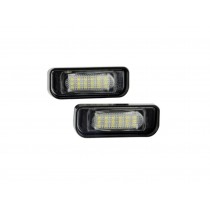 CrazyTheGod S-CLASS W220 AMG Fourth generation 1998-2005 Sedan 4D LED W/ Canbus License Lamp White for Mercedes-Benz