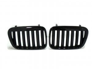 CrazyTheGod 3-Series E46 1998-2001 PRE-FACELIFT Sedan/Wagon 4D/5D X5LOOK GRILLE/GRILL Gloss Black for BMW