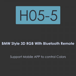 H05-3D Crystal Angel-Eye-BMW Style 3D RGB with Bluetooth Remote