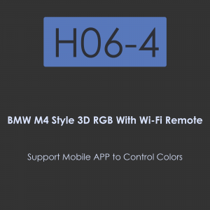 H06-BMW M4 Style Crystal Angle Eye-BMW M4 Style RGB with Wifi Remote