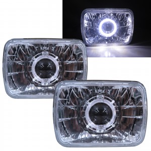 CrazyTheGod Conquest 1984-1986 Coupe 2D Guide LED Angel-Eye Headlight Headlamp Chrome for DODGE LHD