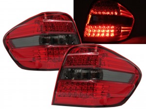 CrazyTheGod W164 2005-2009 PRE-FACELIFT LED Tail Rear Light RED/SMOKE for Mercedes-Benz
